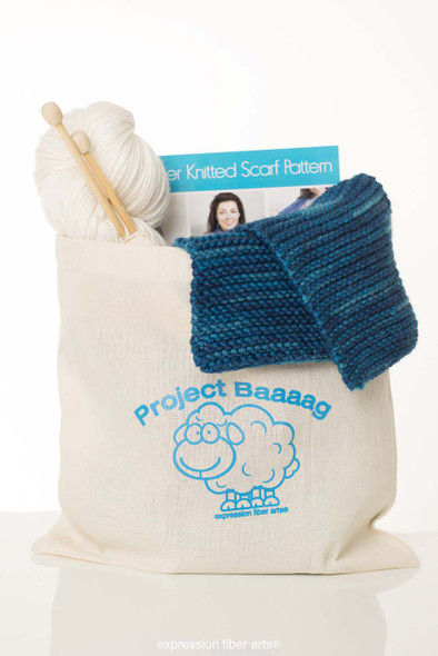 Beginner Knitted Scarf Kit - Choose Your Color