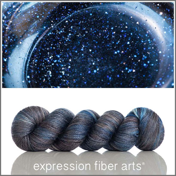 Blue Goldstone 'LUSTER' WORSTED