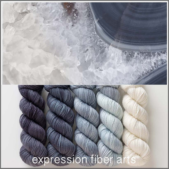 Pre-Order Blue Lace Agate Hues 'BUTTERY' WORSTED KIT