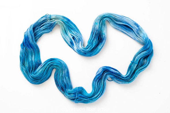 Pre-Order Caledonia Blue 'ALPACA SILK' DK