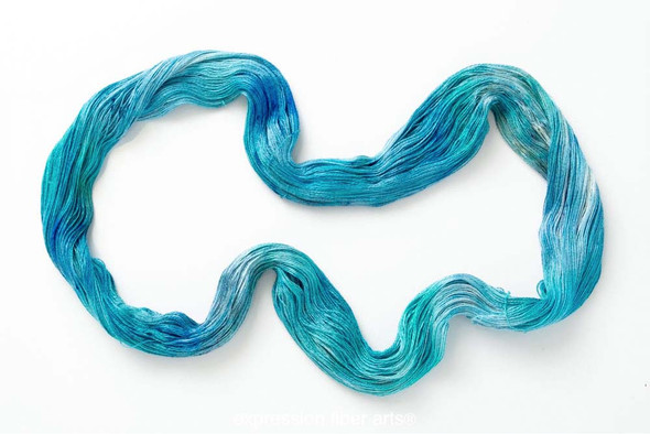 Caledonia Blue 'YAK SILK' FINGERING