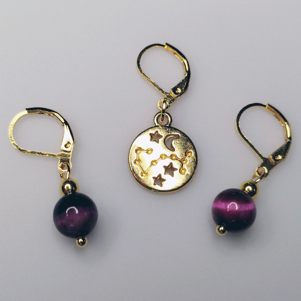 Capricorn Stitch Markers - Set of 3
