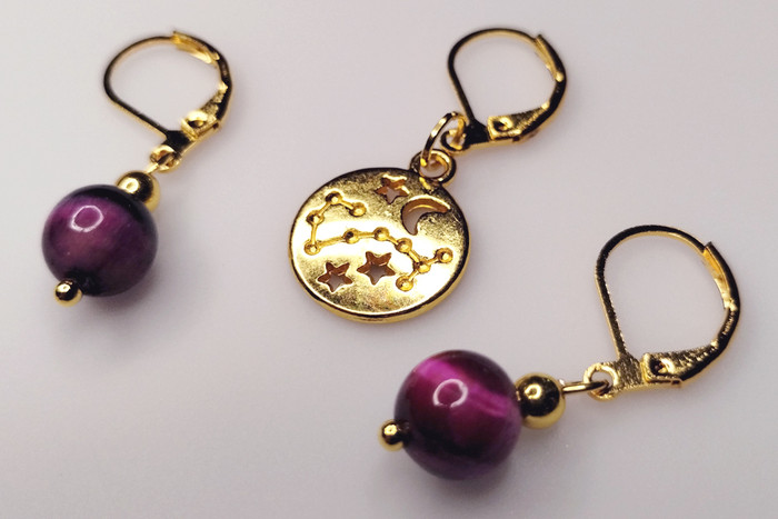 Capricorn Stitch Markers - Set of 3