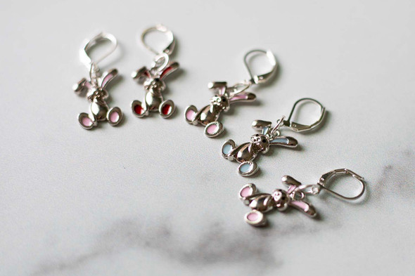 Cottontail Charm Stitch Markers – Set of 5