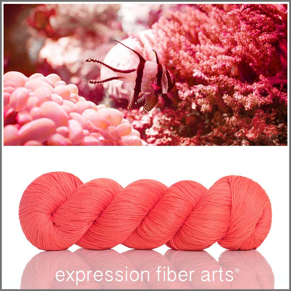 Living Coral 'CALMING COTTON' FINGERING