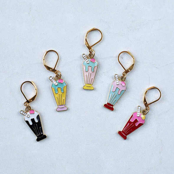 Milkshake Stitch Markers – Set of 5