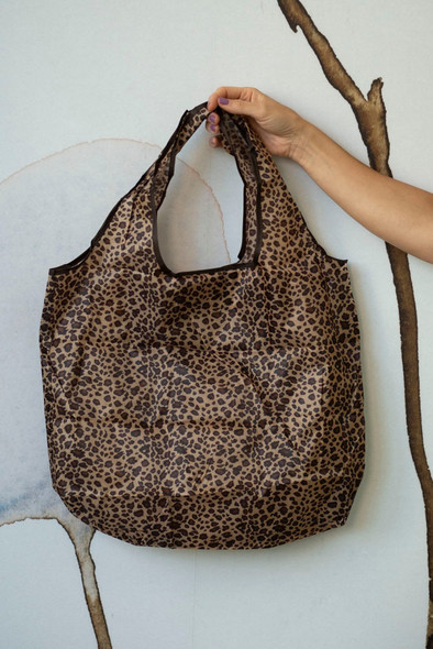 Cheetah Print Reusable Shopping Tote