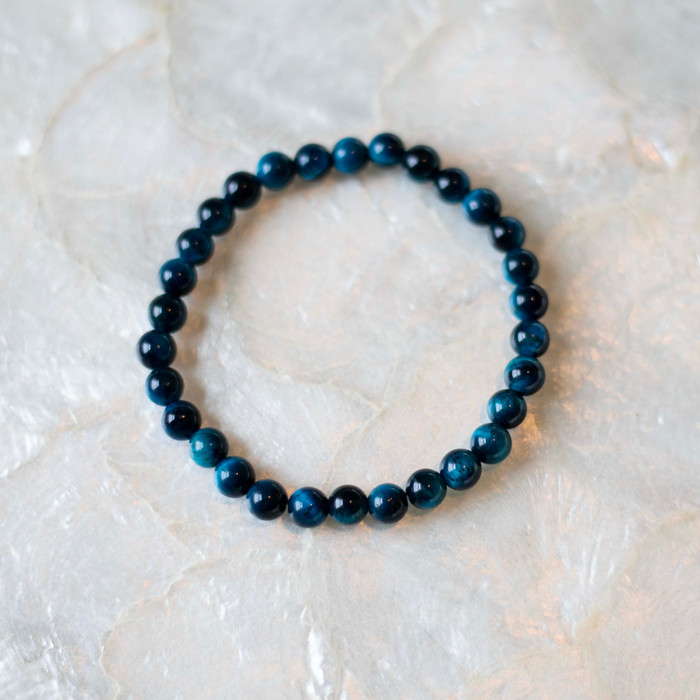 Blue Tiger's Eye Bracelet - Free Gift with Purchase (See Details Below)