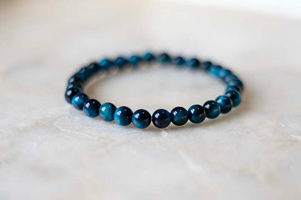 Blue Tiger's Eye Bracelet - Free Gift with Purchase (See Details Below)