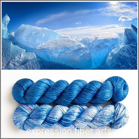 Pre-Order Winter Blues Hues 'ALLURE' FINGERING KIT